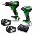 HiKOKI KC18DE(HAZ) - 18V 5.0Ah Li-ion Cordless Brushless 2pce Combo Kit