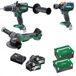 HiKOKI KC36DRBL(HRZ) - 36V 5.0Ah/2.5Ah Brushless Cordless 3 Piece Combo Kit