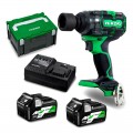  HiKOKI WR18DH(HRZ) 18V Li-ion Brushless Cordless IP56 12.7mm (1/2") Impact Wrench Kit Impact Wrenches