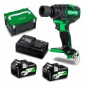  HiKOKI WR36DH(HRZ) - 36V Li-ion Brushless Cordless IP56 12.7mm (1/2") Impact Wrench Kit Impact Wrenches