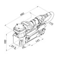 Holemaker HMP35AD - 35mm Air 35 PNEUMATIC Magnetic Base Angle Drill