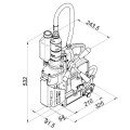 Holemaker HMP45-ATEX - 45mm x 52mm Fully Atex 11 Certified PNEUMATIC Magnetic Base Drill