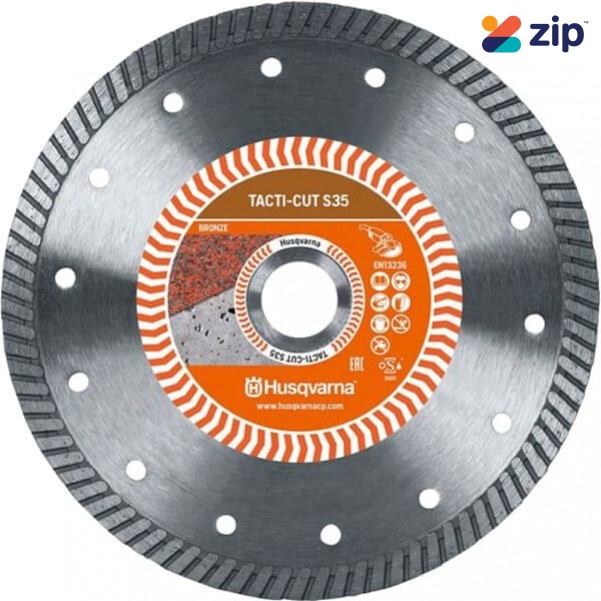 Husqvarna 4WAVETURBO - 105mm (4") S35 Bronze Tacti-cut Turbo General Purpose Diamond Blade 579820420  Husqvarna Accessories