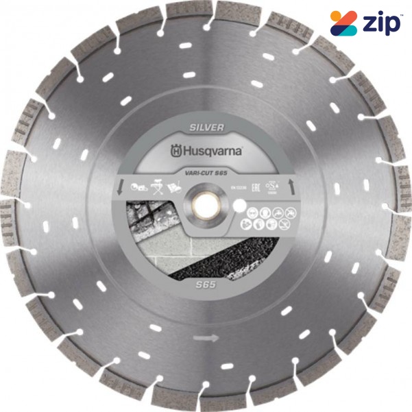 Husqvarna VARI-CUTS65 (534977050) - 450 12 25.4 Silver 450mm Vari-Cut Diamond Blade Husqvarna Accessories