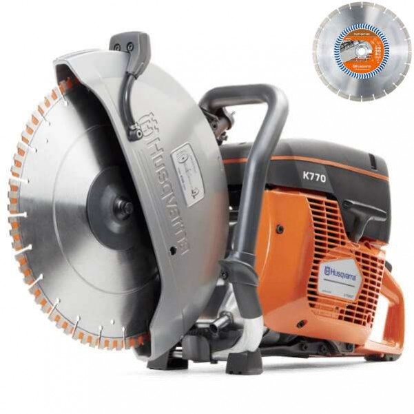 Husqvarna K770/14B1 - 14" 350mm Power Cutter Demolition Saw with Blade 967682101 + 579815620