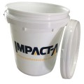IMPACT-A 29020 - 10L White Plastic Bucket With Lid