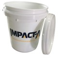 IMPACT-A 29040 - 20L White Plastic Bucket With Lid