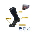 IMPACT-A 29024 - Size 2-8 Black Twin Pack Work Socks