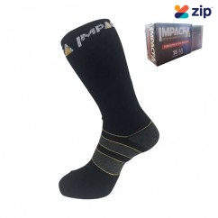 IMPACT-A 29025 - Size 7-11 Black Twin Pack Work Socks