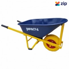 IMPACT-A WB8613PUFAT - 100L FAT 4 Ply 16x6.5” Wheel Blue Metal Tub WheelBarrow 28901PU