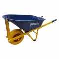 IMPACT-A WB8613PUFAT - 100L FAT 4 Ply 16x6.5” Wheel Blue Metal Tub WheelBarrow 28901PU