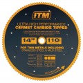 ITM S14-PROKIT - 350mm 240V Metal Cutting Drop Saw With 66T TCT Mild Steel And 110T Cermet Blade