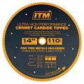 ITM S14-PROKIT - 350mm 240V Metal Cutting Drop Saw With 66T TCT Mild Steel And 110T Cermet Blade Circular Saws