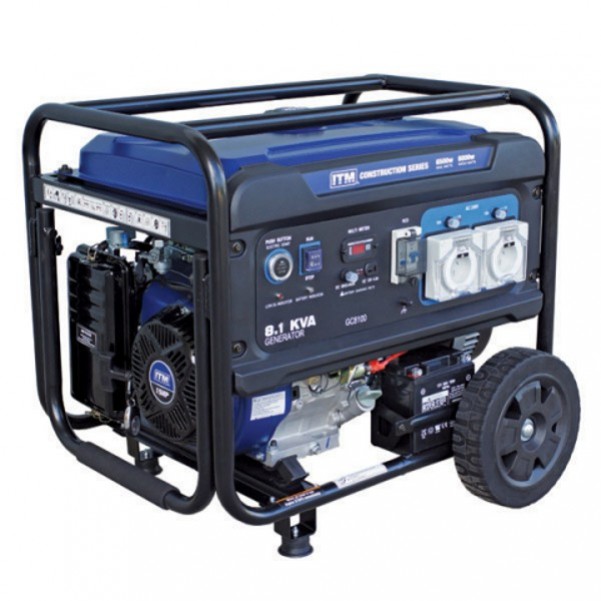 ITM TM520-6500 - 6.5kW 8.1kVA Construction Petrol Generator Camping