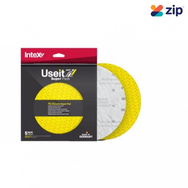 Intex 5SD120 - 225mm Velcro Backed Sanding Discs for Giraffe Sanders Pack of 5 Sanding Discs, Papers & Wheels