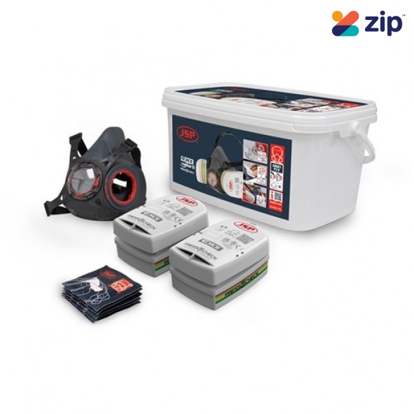 JSP BHT0C3-0L5-UAN - Force Typhoon 8 Half Mask Respirator Multi-Gas Kit with ABEK1P2 filters