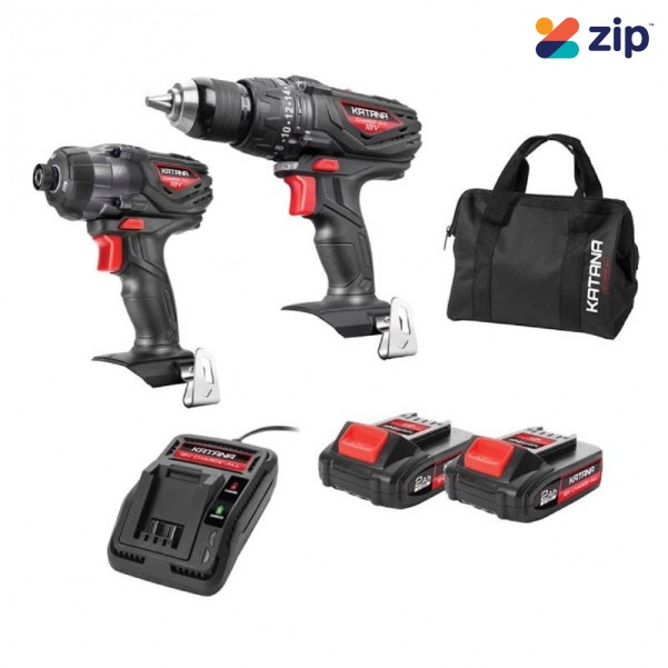 Katana 220500 - 18V 2.0Ah Cordless Katana Charge-All 2 Pce Combo Kit Hammer Drills