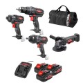 Katana 220540 - 18V 4.0Ah Cordless Katana Charge-All 4 Pce Combo Kit Hammer Drills
