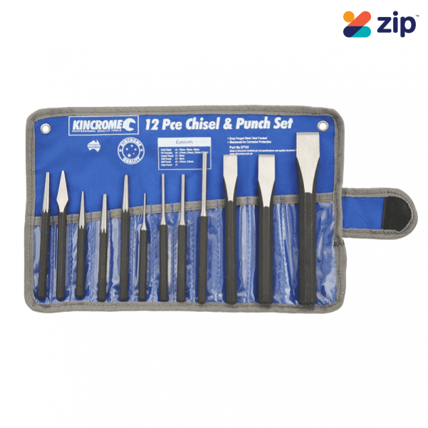 Kincrome 07104 - 12 Piece Chisel & Punch Set 12 Piece