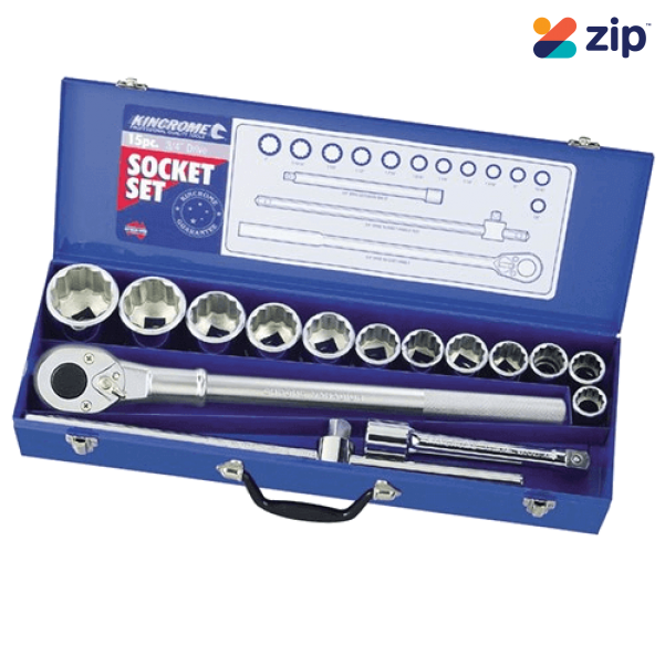 Kincrome 13364M - Socket Set 15 PCE 3/4