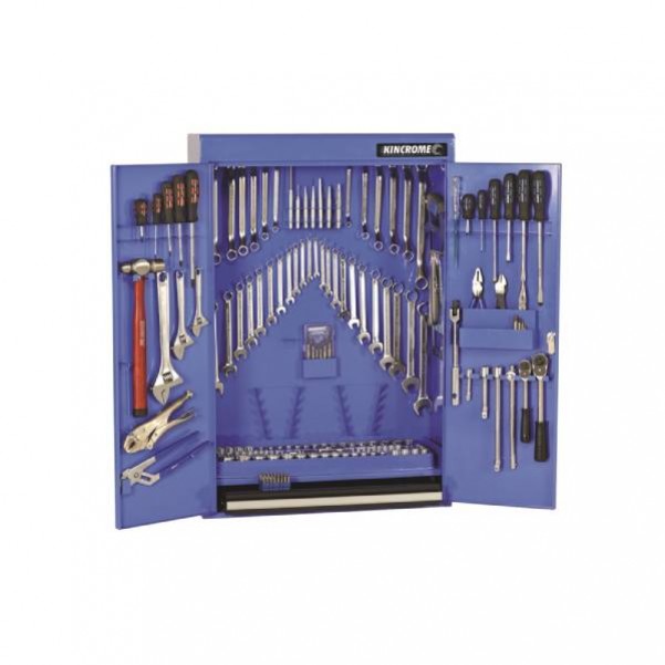 Kincrome 21081 - 212 Piece 1/4, 3/8 & 1/2" Drive Tool Cabinet Tool Kit