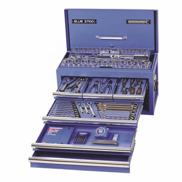 Kincrome 21094 - BLUESTEEL Tool Chest 153 PCE 1/4, 3/8 & 1/2" Square Drive Tool Kit