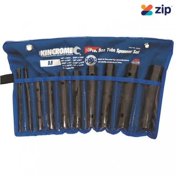 Kincrome 25302 - 10 Piece Imperial Tube Spanner Set