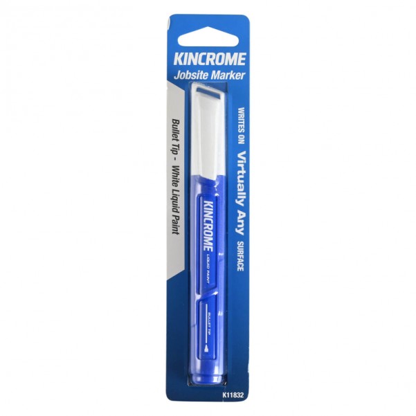 Kincrome K11832 - Paint Marker Bullet Tip White Markers & Pens