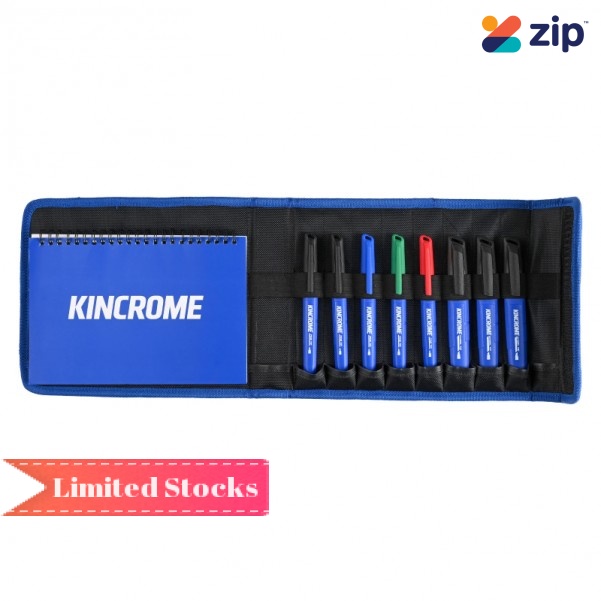 Kincrome P11897 - Jobsite Permanent Markers Organiser 9 PIece set Markers & Pens