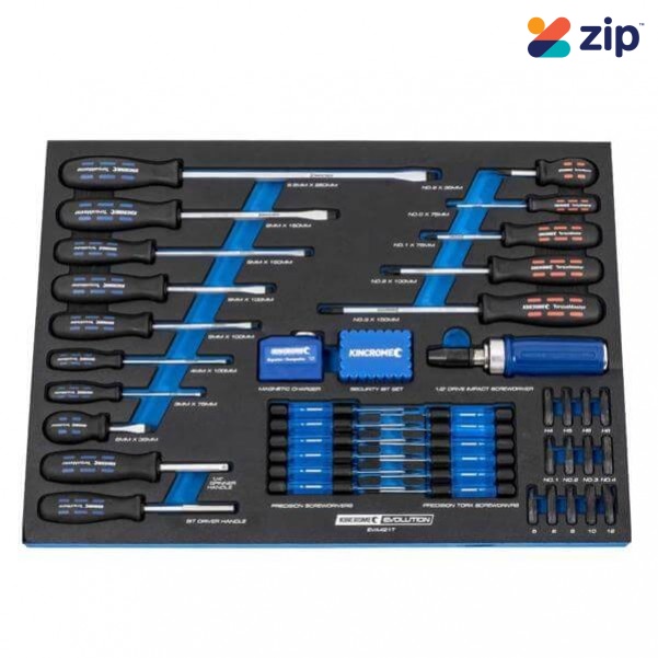 Kincrome EVA421T - 75 Piece EVA Tray TORQUEMASTER Screwdriver