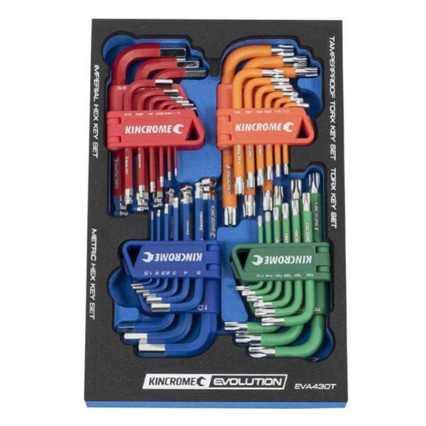 Kincrome EVA430T - 36 Piece EVA Tray Hex Keys Hex & Torx Key Kincrome EVA430T - 36 Piece EVA Tray Hex Keys Hex & Torx Key