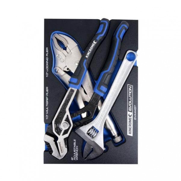 Kincrome EVA445T - 3 Piece EVA Tray Plier and Wrench Plier