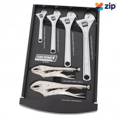 Kincrome EVA563T - 6 Piece EVA Tray Locking Pliers and Adjustable Wrench