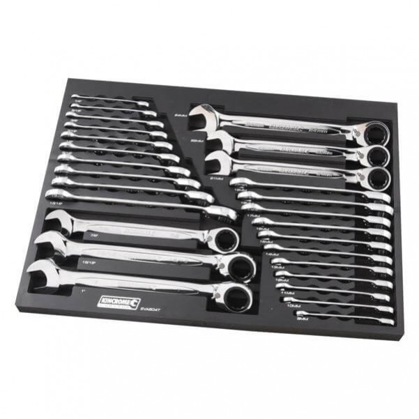 Kincrome EVA604T - 27 Piece EVA Tray Reverse Gear Spanner Set Spanner Sets