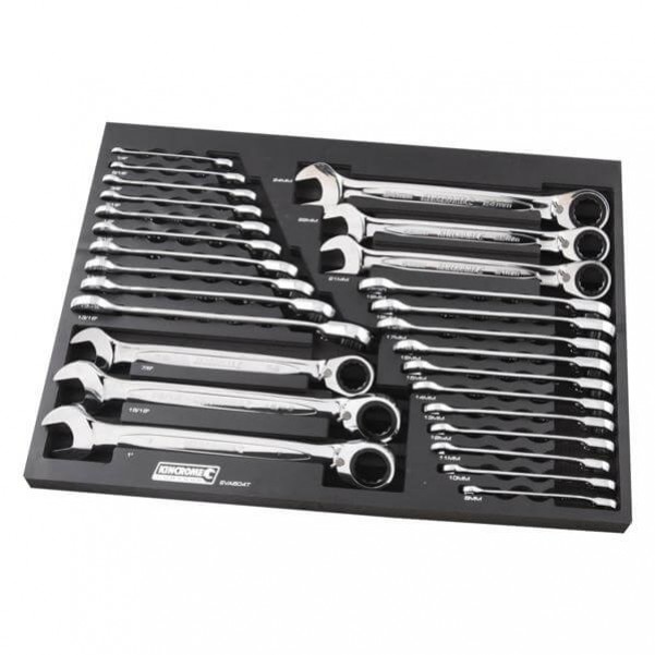 Kincrome EVA604T - 27 Piece EVA Tray Reverse Gear Spanner Set