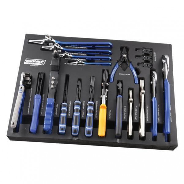 Kincrome EVA607T - 17 Piece EVA Tray Plier, Wrench & Accessories Set Plier