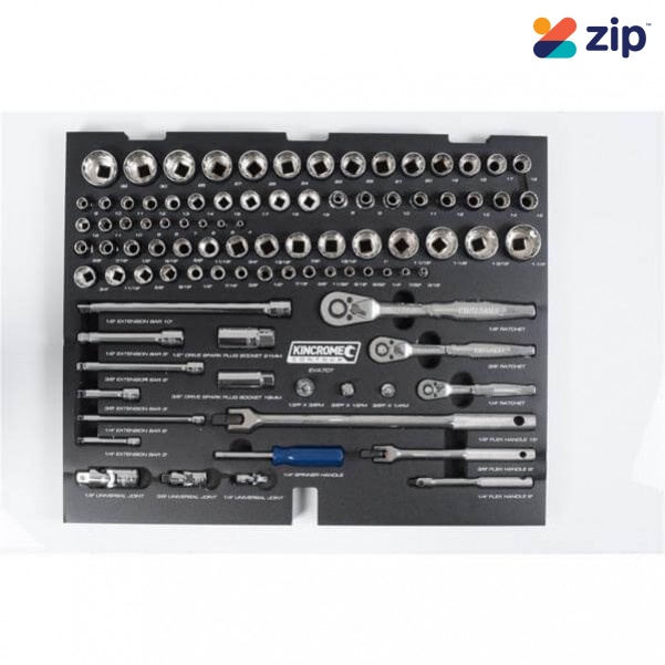Kincrome EVA70T - 89 Piece EVA Tray Sockets & Accessories Sockets & Accessories