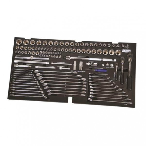 Kincrome EVA71T - 119 Piece EVA Tray Spanners, Sockets & Accessories