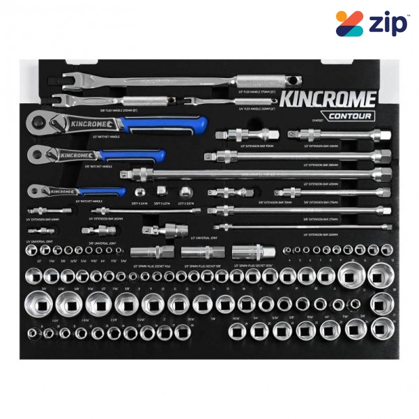 Kincrome EVA900T - 100 Piece LOK-ON Sockets & Accessories EVA Tray