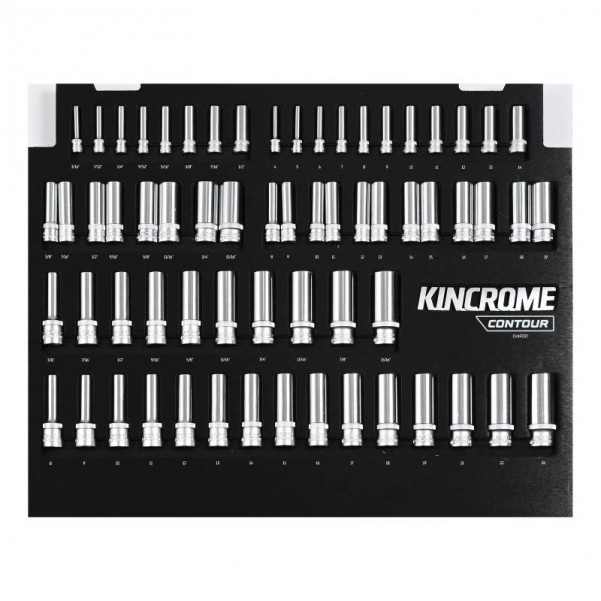 Kincrome EVA903T - 64 Piece LOK-ON Deep Sockets EVA Tray Sockets & Accessories