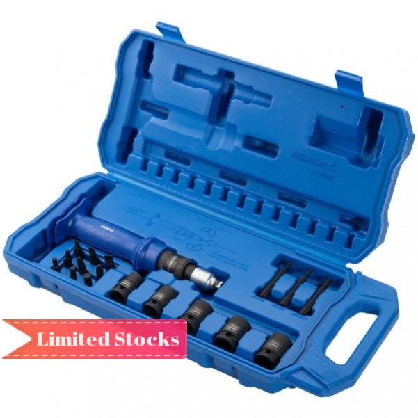Kincrome ID3500 - 18 Piece 1/2" & 5/16" Dr Premium Impact Driver Set Drill/Driver Bit Sets