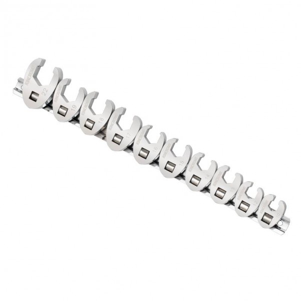 Kincrome K030007 - 10 Piece 3/8" Drive Crows Foot Spanner Set Wrench Sets