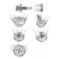 Kincrome K080014 - 7 Piece Universal Clutch Aligning Tool Automotive Service Tools