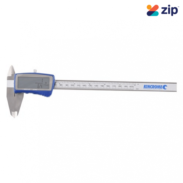 Kincrome K11102 - 200mm 8"Metric Imperial & Fractional Display Digital Vernier Caliper Measuring Caliper