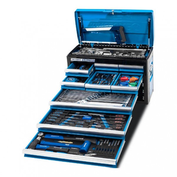 Kincrome K1215 - 172 Piece 9 Drawer 1/4”, 3/8” & 1/2” Drive Evolution Tool Chest Workshop Tool Boxes & Trolleys