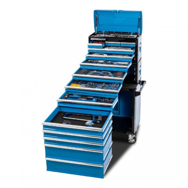 Kincrome K1226 - 245 Piece 14 Drawer 1/4”, 3/8” & 1/2” Drive Evolution Tool Chest Workshop Tool Boxes & Trolleys