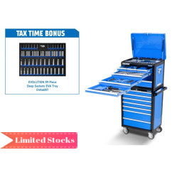 Kincrome K1230 -  205 Piece 675mm 14 Drawer Deep Evolution Workshop Tool Kit Tool Chests & Trolleys