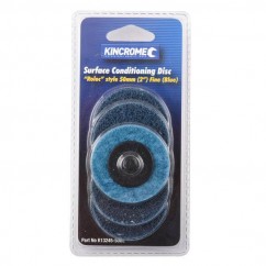 Kincrome K13245-50BL - 2” (50mm) 80 Grit (Fine) 5 Pack ‘Roloc’ Style Sanding Discs Sanding Discs, Papers & Wheels