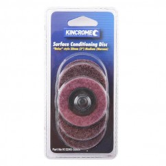 Kincrome K13245-50MA - 2” (50mm) 60 Grit (Medium) 5 Pack ‘Roloc’ Style Sanding Discs Sanding Discs, Papers & Wheels