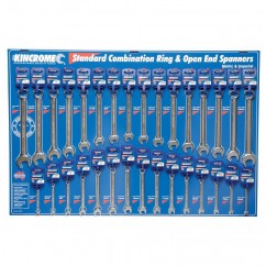 Kincrome K14011 - 31 Piece Standard Combination Spanners Merchandiser